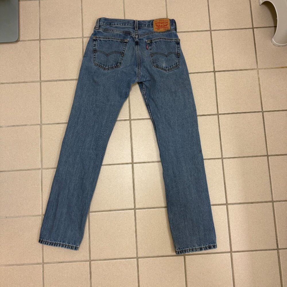 Levi’s 505 Regular Fit Straight Leg Jeans Size 30x34 - Picture 5 of 6
